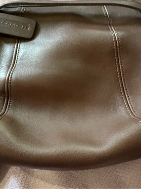 Coach Chocolate Brown Leather Shoulder Tote
